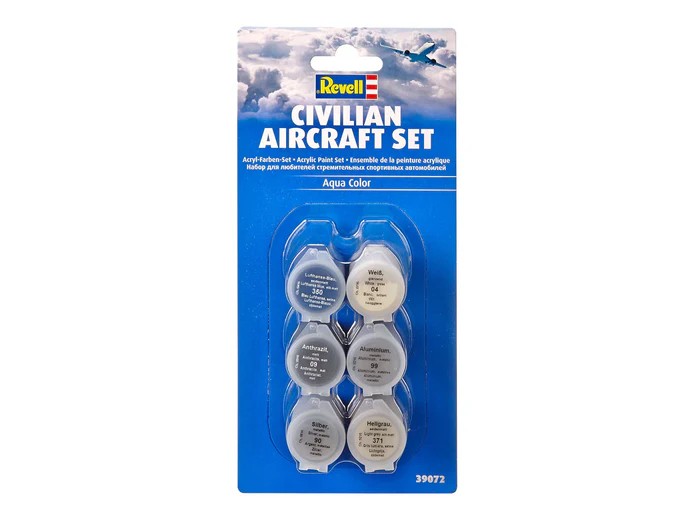 Revell Civilian Aircraft Paint Set 39072