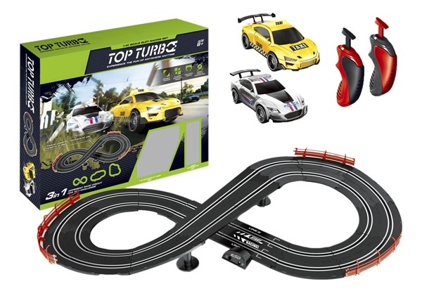 CAR SLOT R/C 1:43 280CM TRACK BATT USB