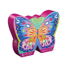 Crocodile Creek- Foil Puzzle Butterfly Garden 36pc
