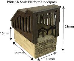 Metcalfe N Scale Platform Underpass PN816