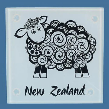 NZ sheep coaster set of 4