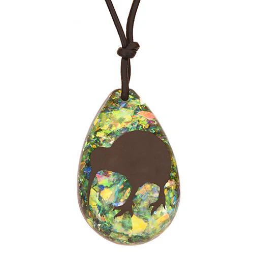 Resin Kiwi pendant- PDP085