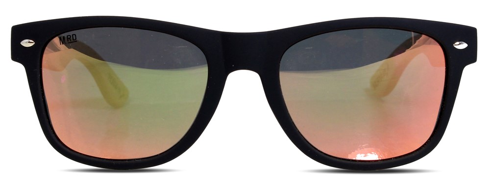 50/50s - Pink Refl Lens w/ Wood Arms