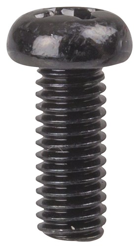 SCREW M6X16MM C/H BLK PK12
