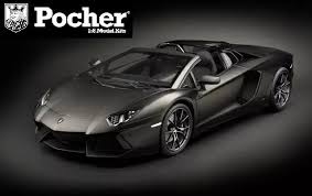 Pocher 1:8 Model kit Lamborghini Aventador LP700-4 Roadster Nero Nemesis