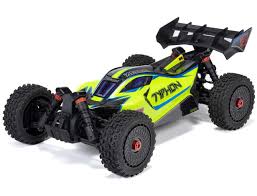 Arrma 1/8 Typhon223S BLX Brushless 4x4 Buggy, RTR with DSC, Blue/yellow