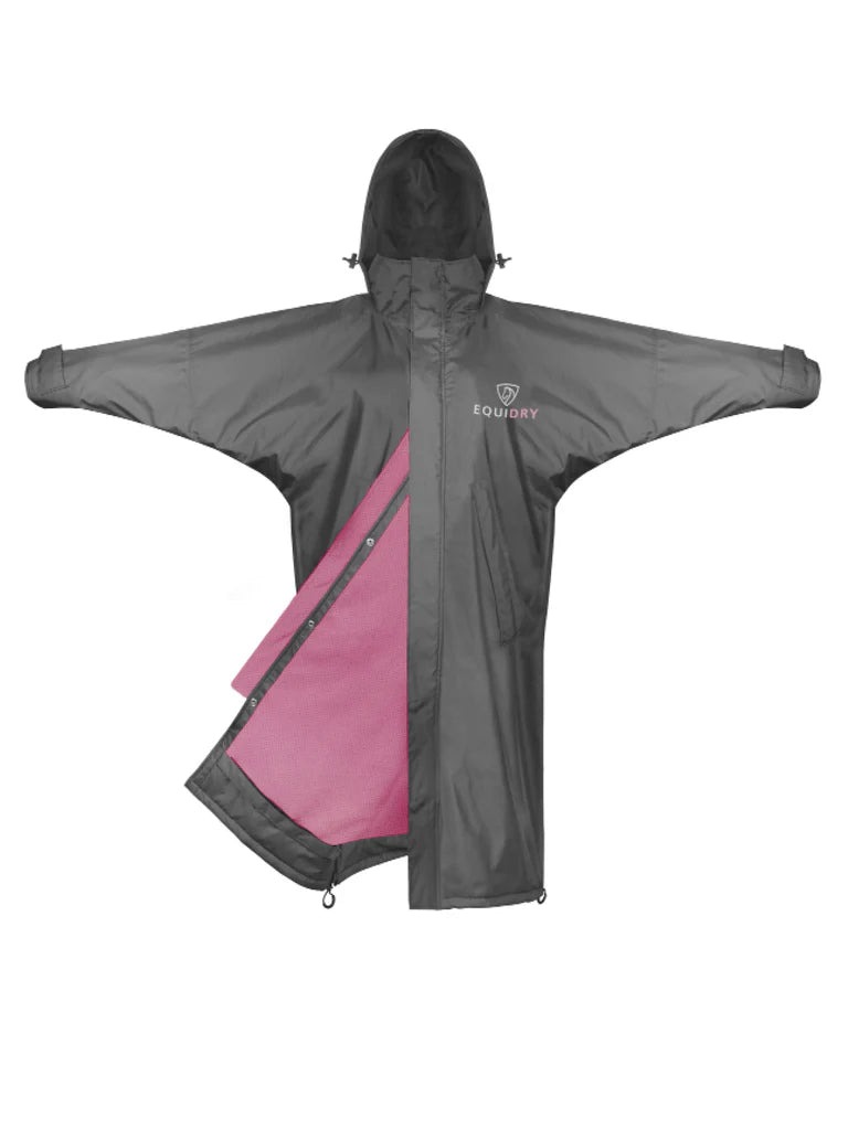 Equidry Equimac Long Mesh Lining - XXS Charcoal/Pink