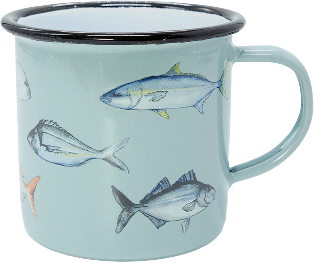 Enamel Mug Small - Fishing Club