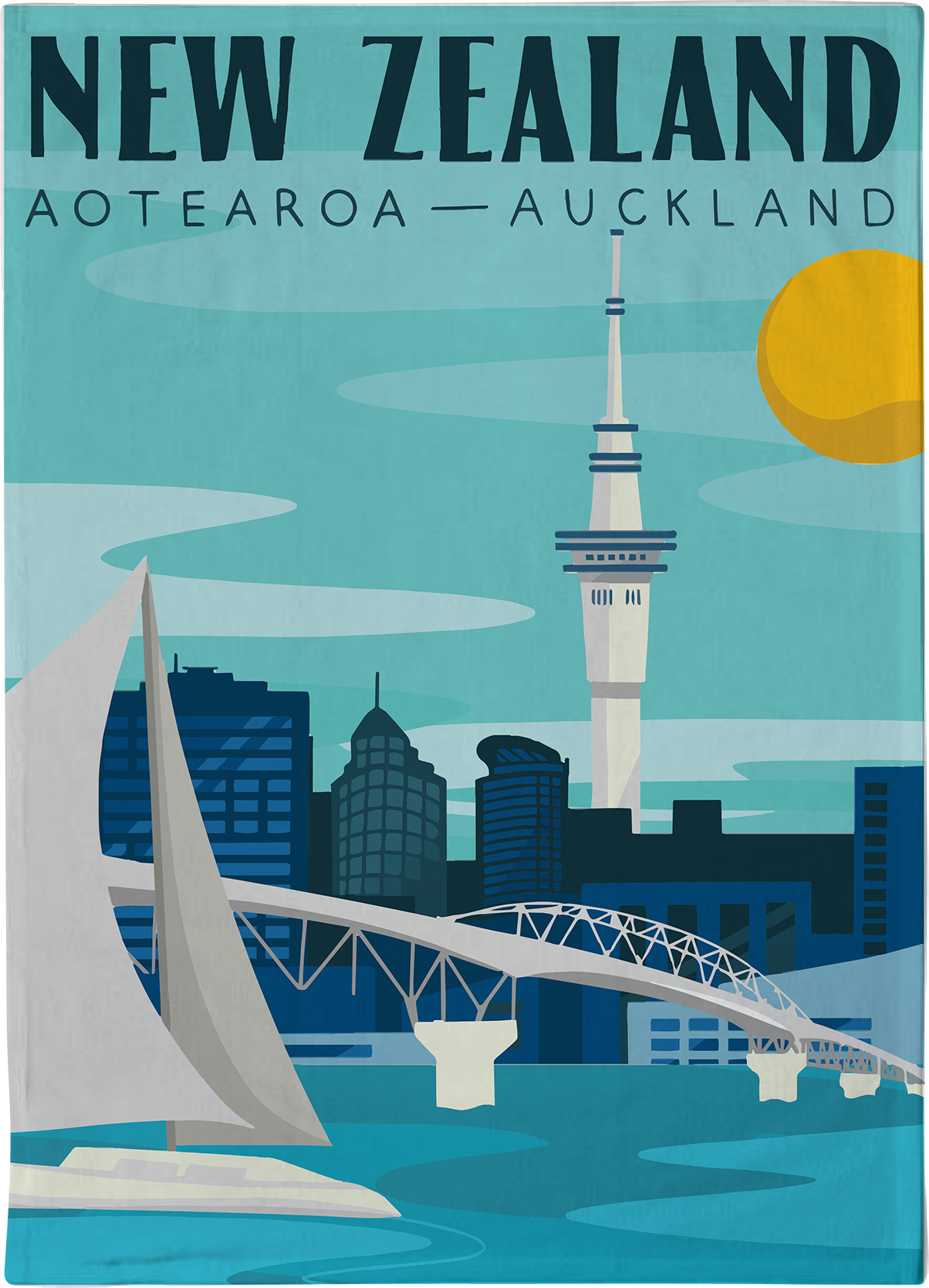 Tea Towel - Auckland