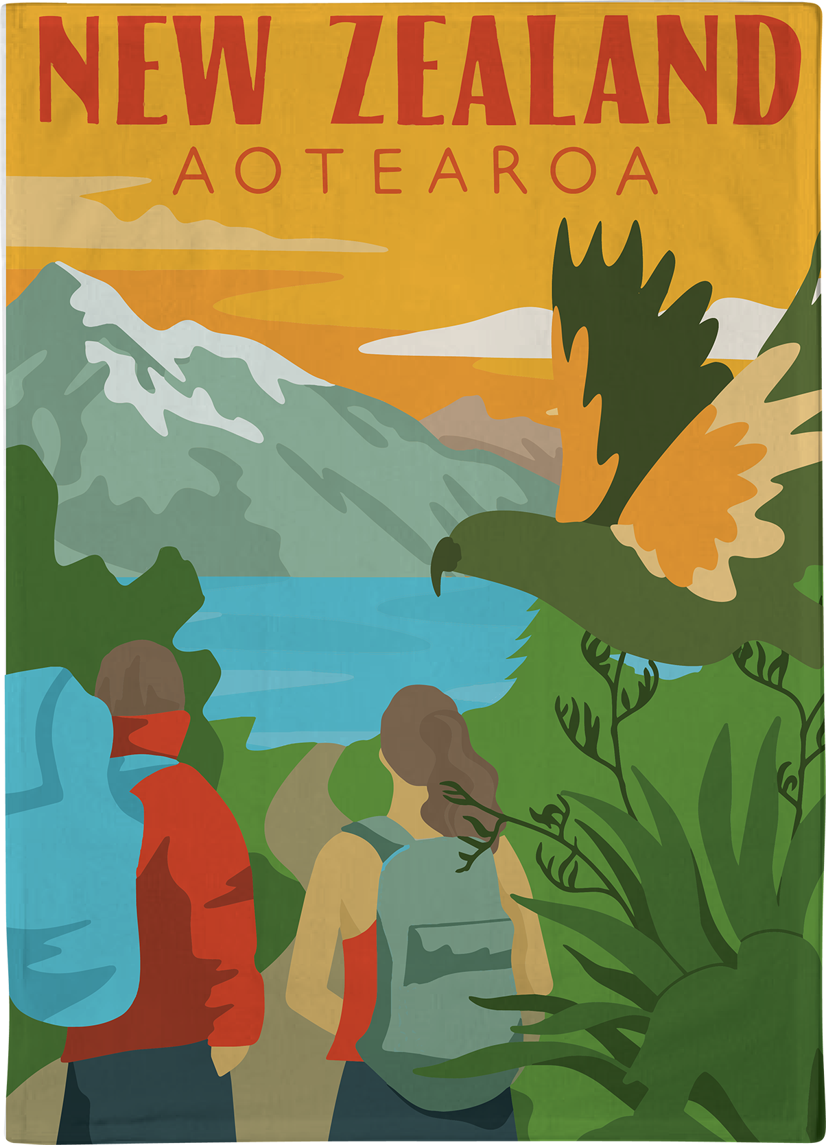 Tea Towel - Tramping