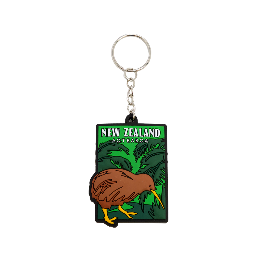 Keyring - Silicone Kiwi
