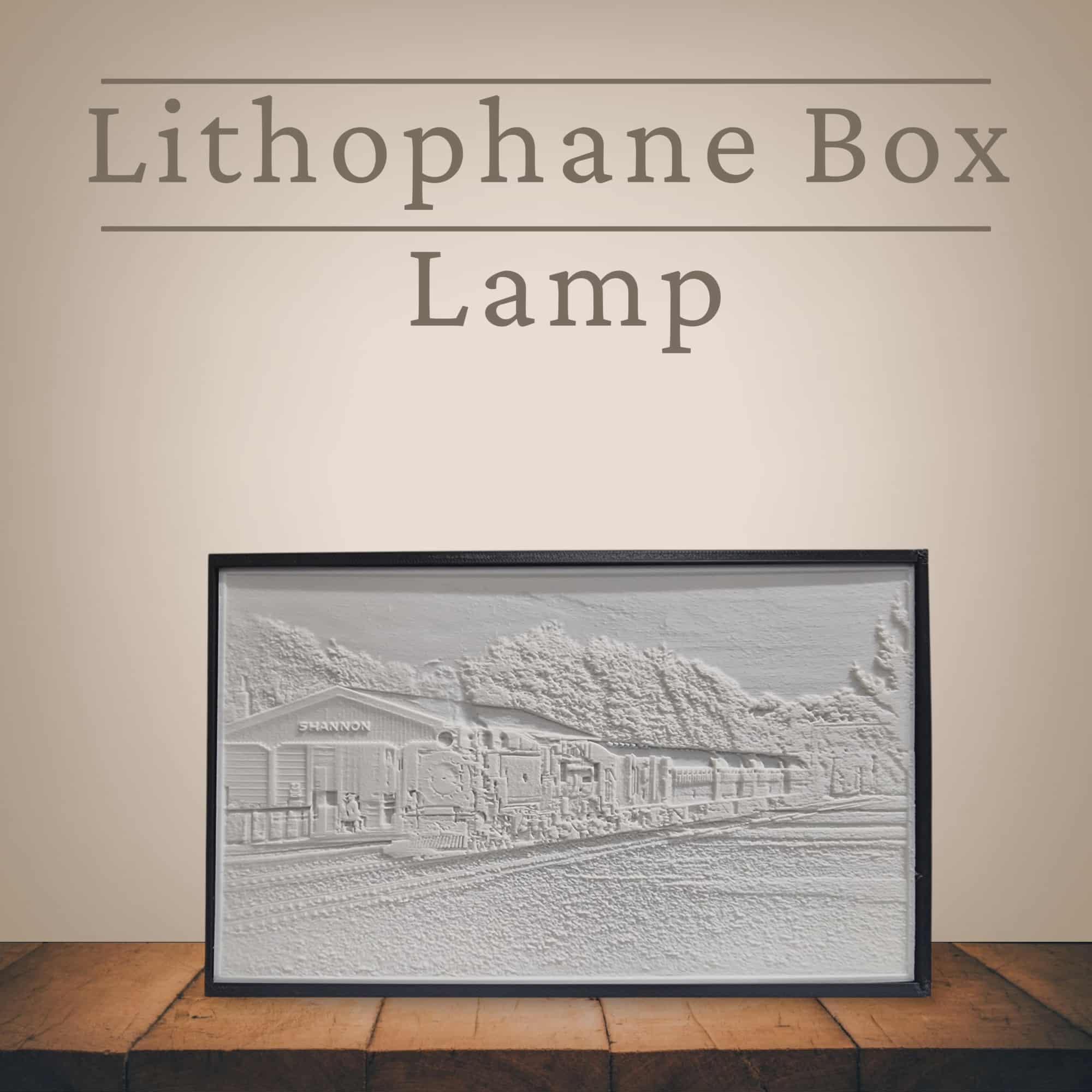 Lithophane Box Lamp- Shannon Railway Museum