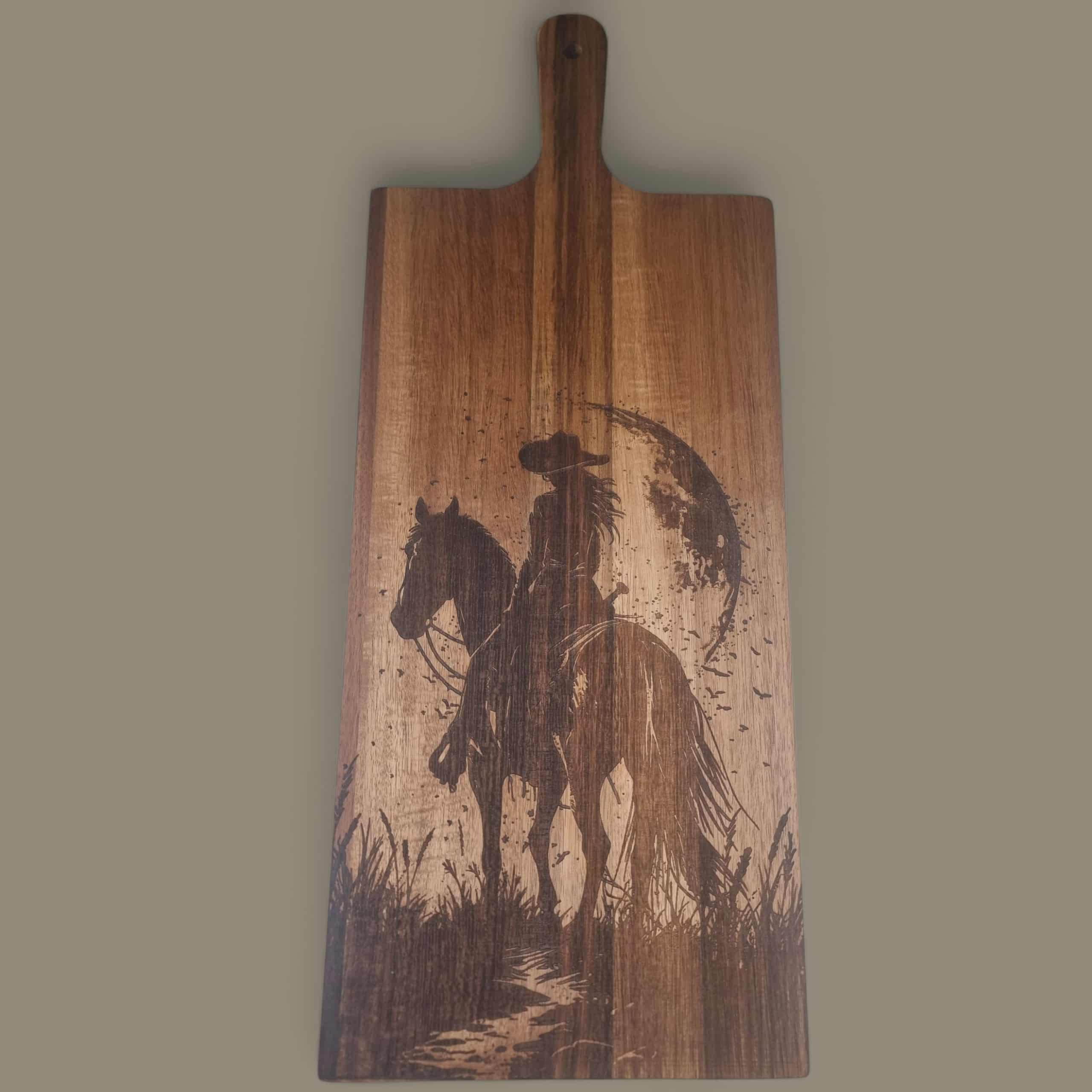 Rectangular serving board- Moonlight Ride