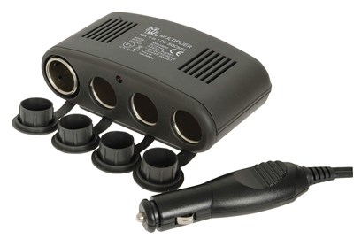 SPLITTER CIG LIGHTER 4-WAY W/USB SKT SAVE $3.00