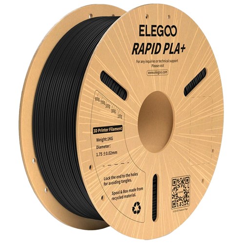 FILAMENT RAPID-PLA+ BLK 1.75MM 1KG RL