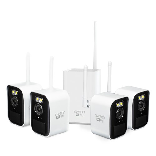 NVR L/RNG W/LESS KIT 4X4KCAM IP66 SWANN