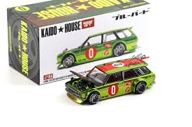 Mini GT 1:64 Kaido House Datsun 510 Wagon OG Flow Yellow